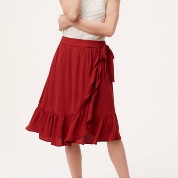 LOFT Dresses & Skirts - LOFT Faux Wrap Skirt